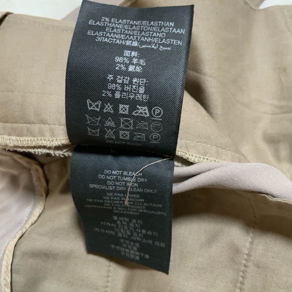 Burberry prorsum it 42 us 8 flare pants tan virgin wool stretch - Picture 7 of 16